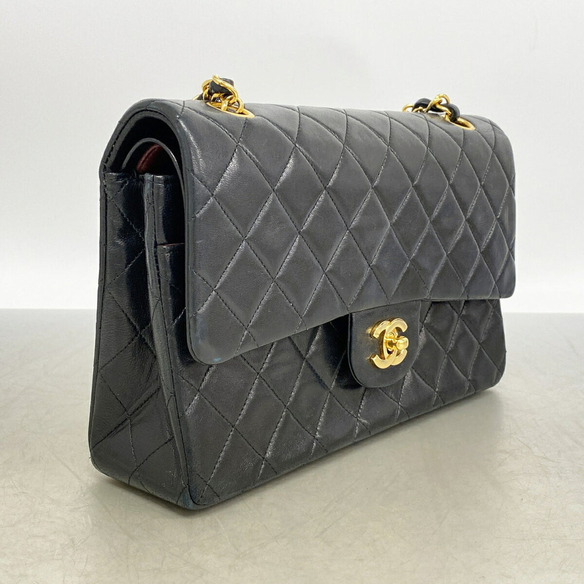 Vintage Classic Double Flap Bag Quilted Lambskin Medium