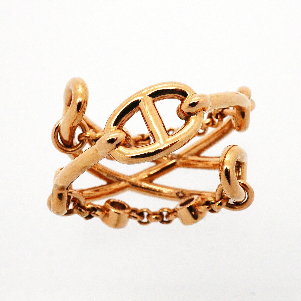 Chaine d'Ancre Chaos Ring 18K Rose Gold with Diamond