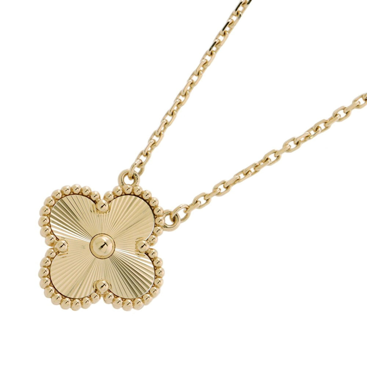 Van Cleef & Arpels Alhambra Pendant Necklace 18K Yellow Gold