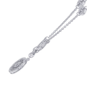 Bvlgari Astrale Cerchi Pendant Necklace 18K White Gold with Diamond - view 2