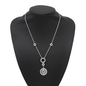 Bvlgari Astrale Cerchi Pendant Necklace 18K White Gold with Diamond - view 4