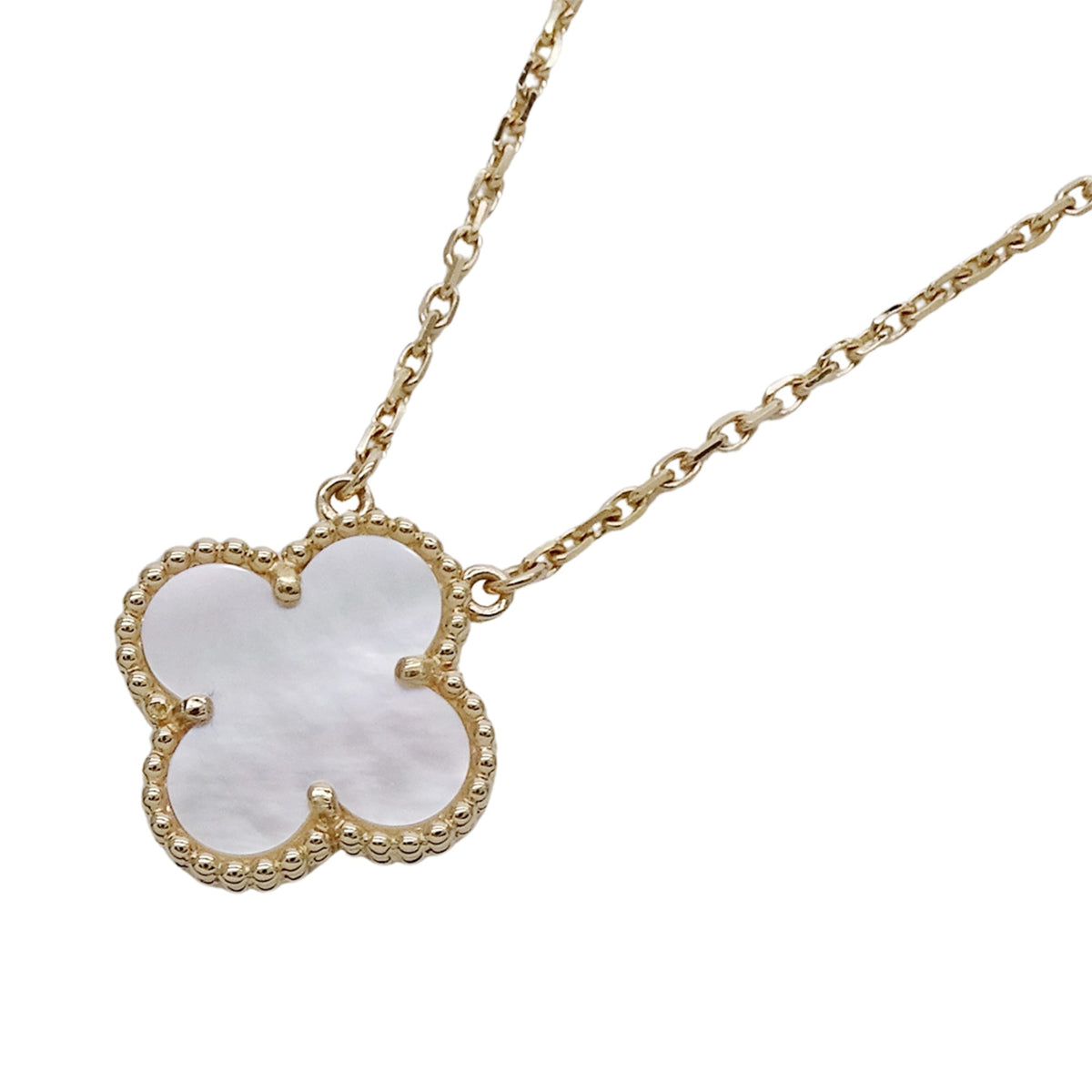 Van Cleef & Arpels Vintage Alhambra Pendant Necklace 18K Yellow Gold