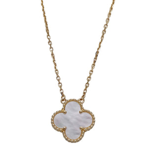 Van Cleef & Arpels Vintage Alhambra Pendant Necklace 18K Yellow Gold - view 2