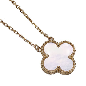 Van Cleef & Arpels Vintage Alhambra Pendant Necklace 18K Yellow Gold - view 4