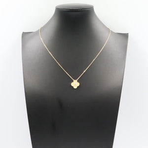 Van Cleef & Arpels Vintage Alhambra Pendant Necklace 18K Yellow Gold and Mother of Pearl - view 6