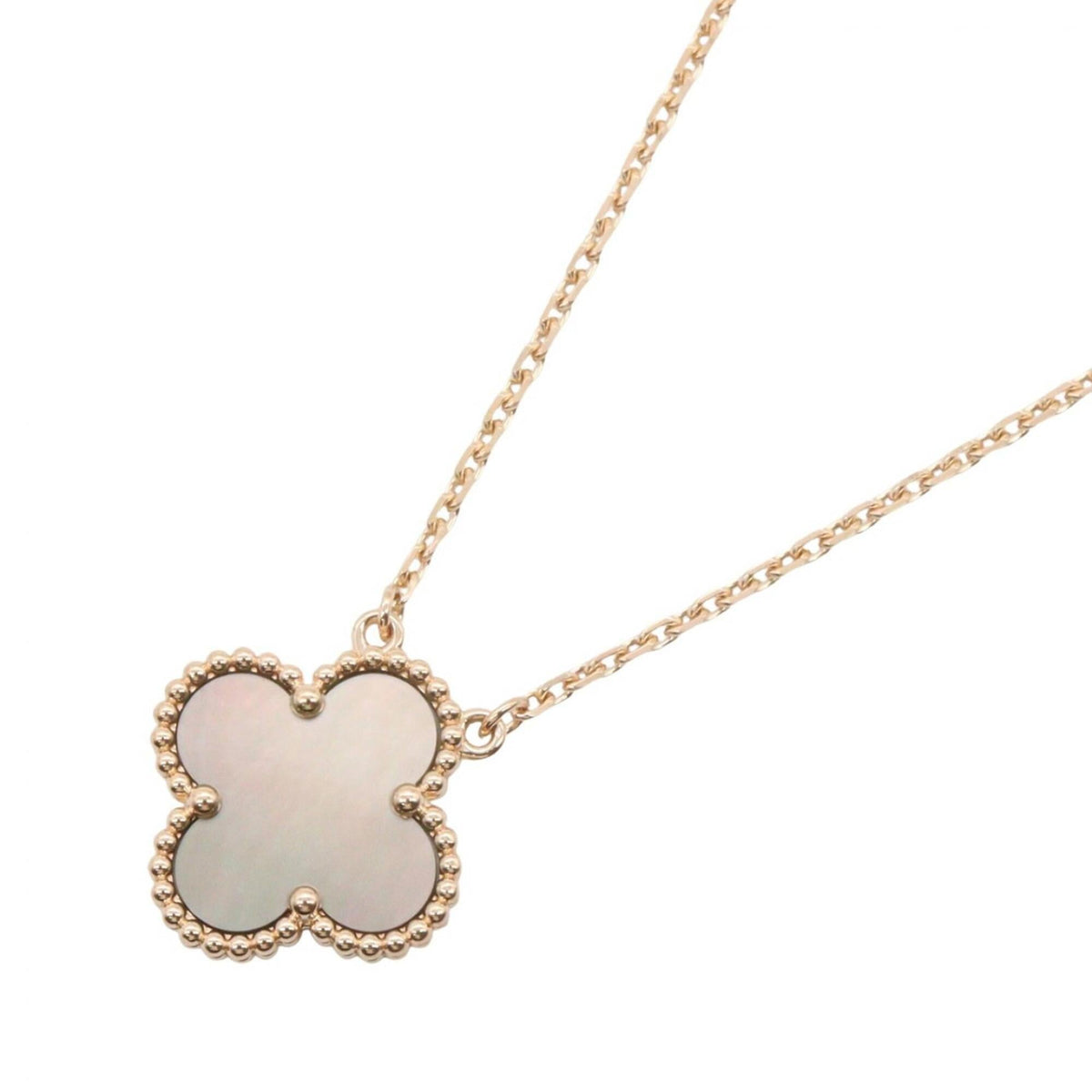 Van Cleef & Arpels Vintage Alhambra Pendant Necklace 18K Rose Gold