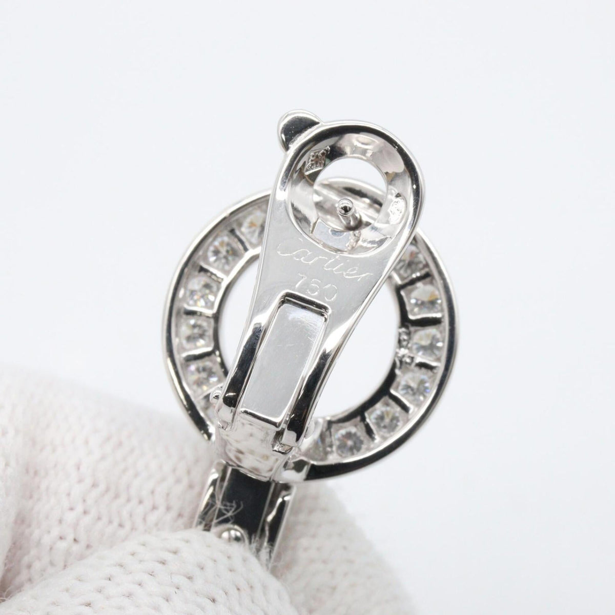 Cartier Earrings Pearl 18K White Gold – view 4