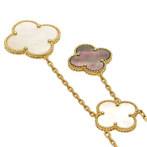 Van Cleef & Arpels Alhambra Pendant Necklace 18K Yellow Gold and Onyx - view 2