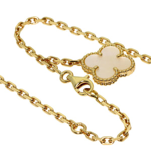 Van Cleef & Arpels Alhambra Pendant Necklace 18K Yellow Gold and Onyx - view 4