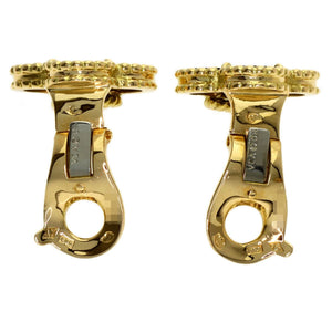 Van Cleef & Arpels Vintage Alhambra Earrings 18K Yellow Gold and Onyx 18K Yellow Gold - view 4