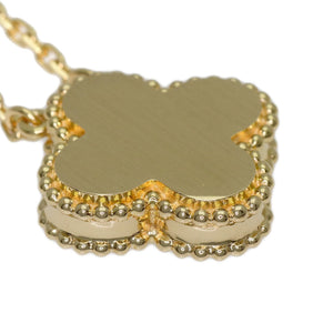 Van Cleef & Arpels Vintage Alhambra Pendant Necklace 18K Yellow Gold - view 6