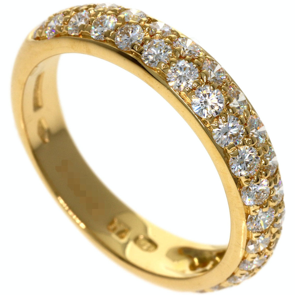 Band Ring 18K Yellow Gold With Diamond