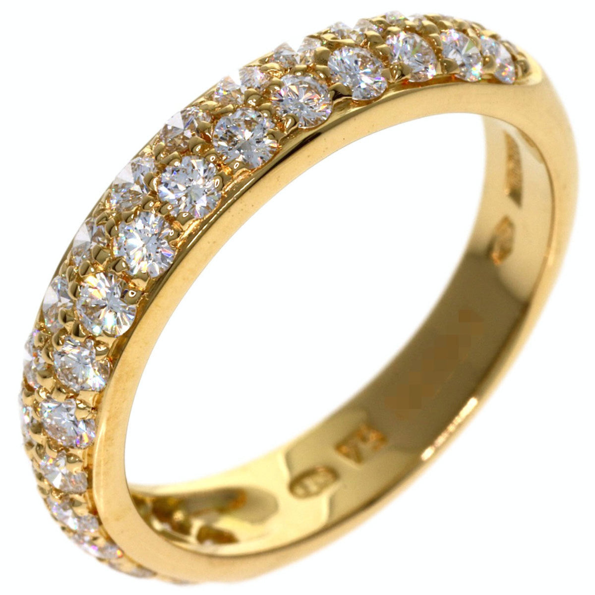 Band Ring 18K Yellow Gold With Diamond