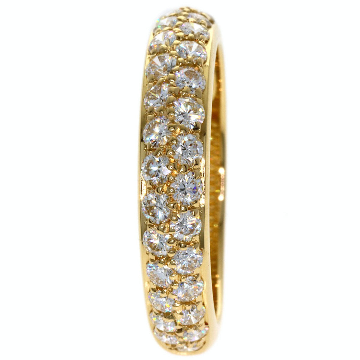 Band Ring 18K Yellow Gold With Diamond
