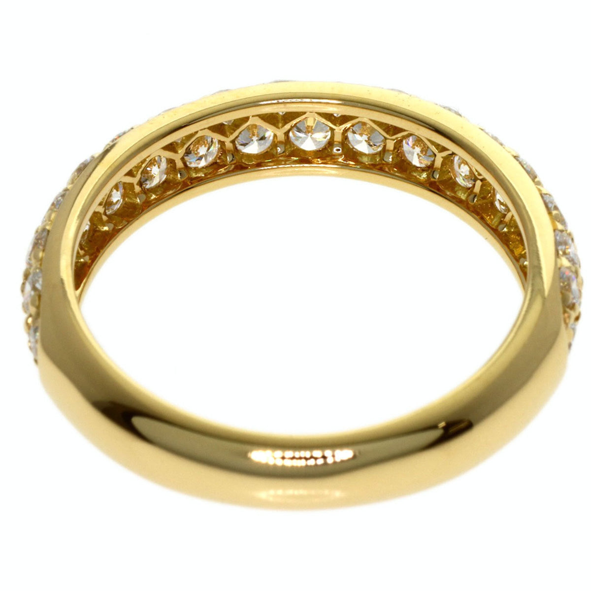 Band Ring 18K Yellow Gold With Diamond