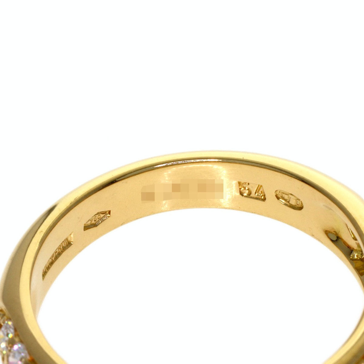 Band Ring 18K Yellow Gold With Diamond