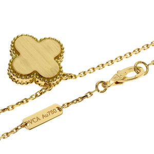 Van Cleef & Arpels Vintage Alhambra Pendant Necklace 18K Yellow Gold - view 2