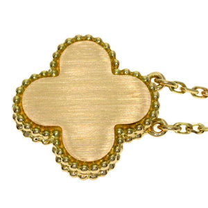 Van Cleef & Arpels Vintage Alhambra Pendant Necklace 18K Yellow Gold - view 5