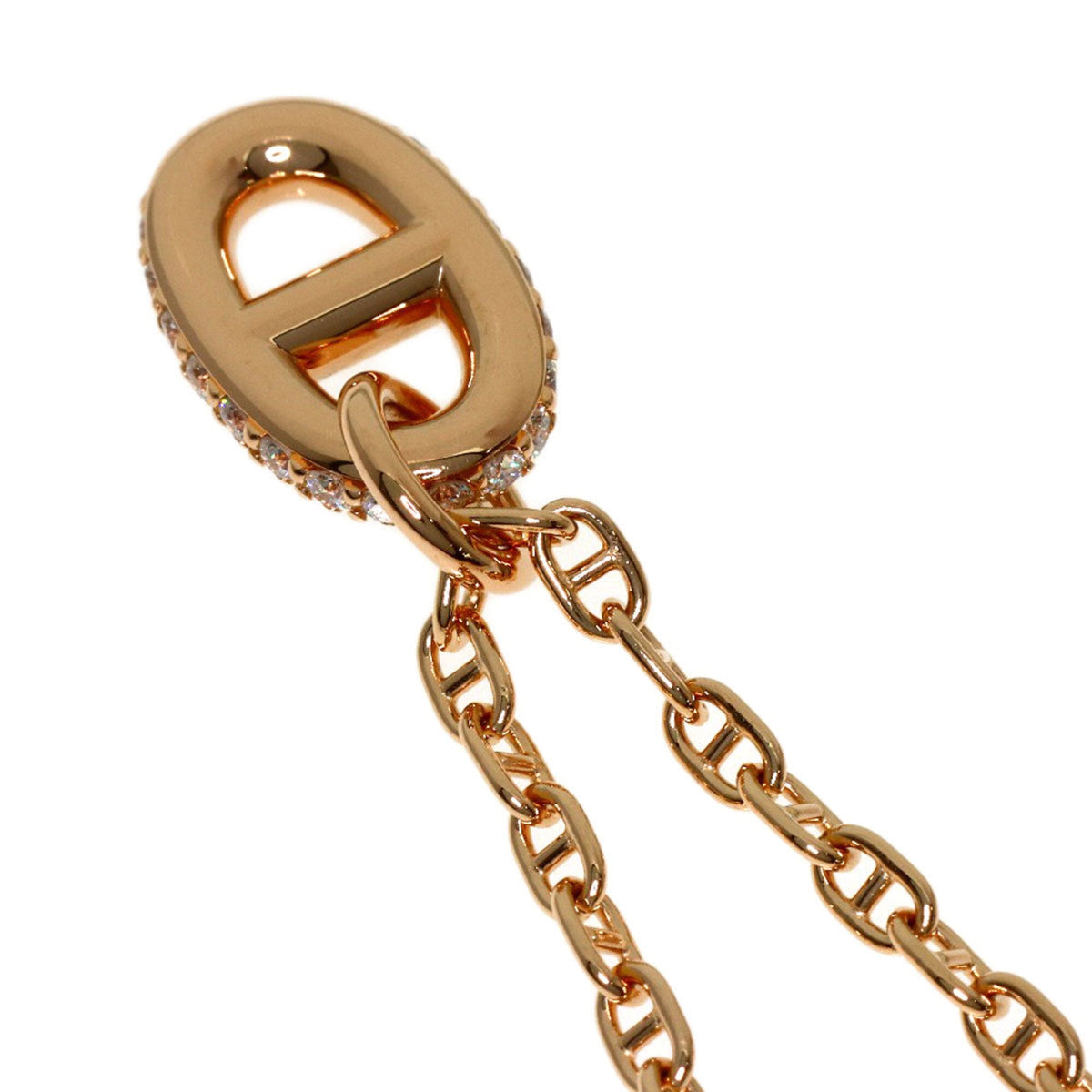 Pendant Necklace 18K Rose Gold Mini with Diamond