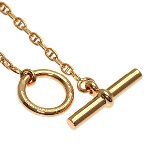 Hermes Pendant Necklace 18K Rose Gold Mini with Diamond - view 4