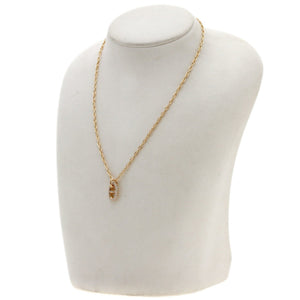 Hermes Pendant Necklace 18K Rose Gold Mini with Diamond - view 5