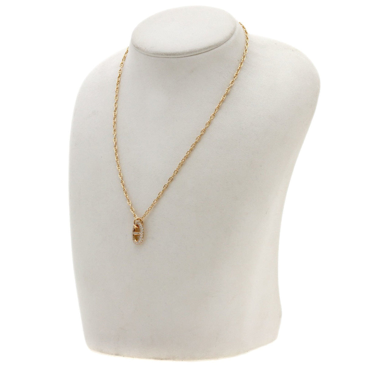 Pendant Necklace 18K Rose Gold Mini with Diamond