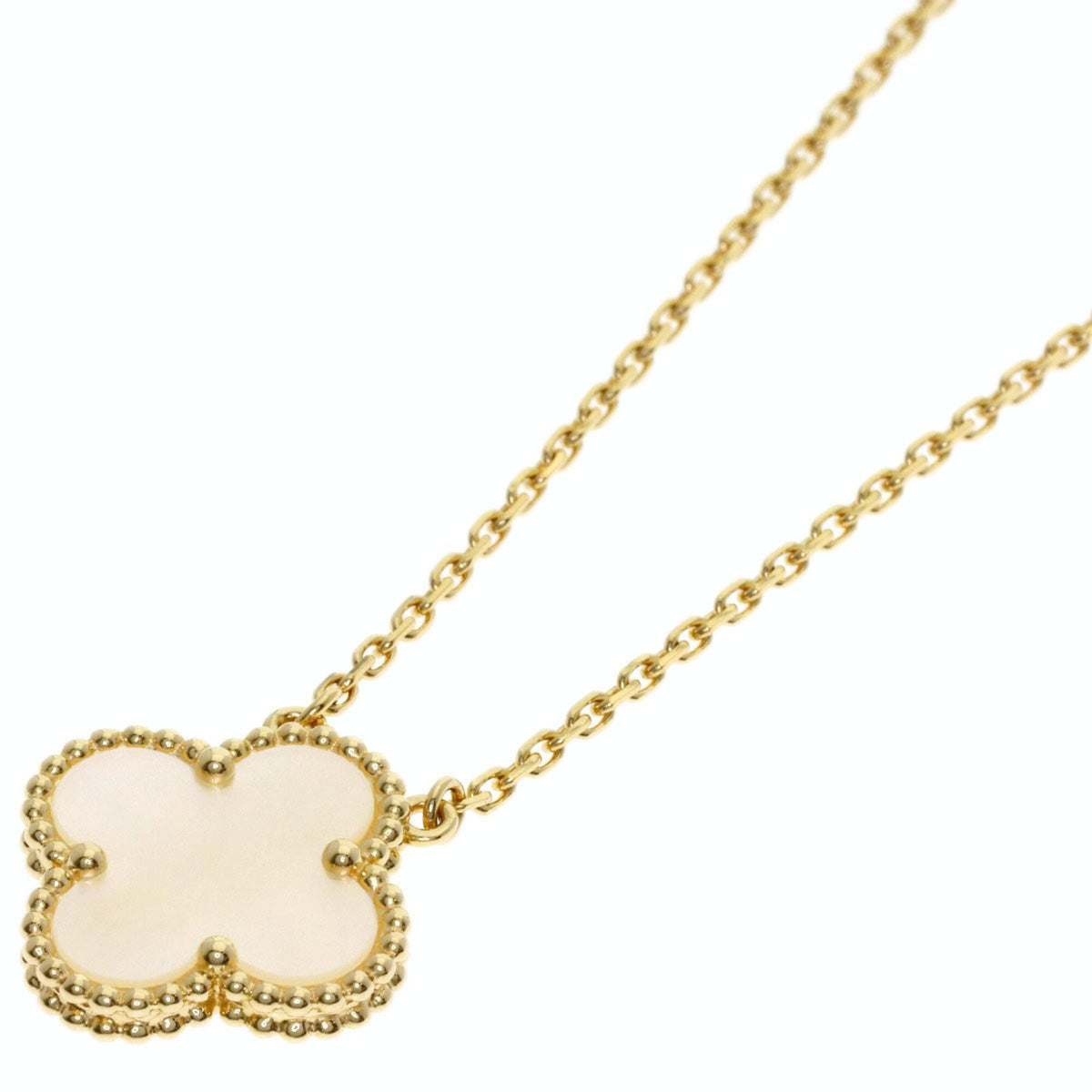 Van Cleef & Arpels Vintage Alhambra Pendant Necklace 18K Yellow Gold