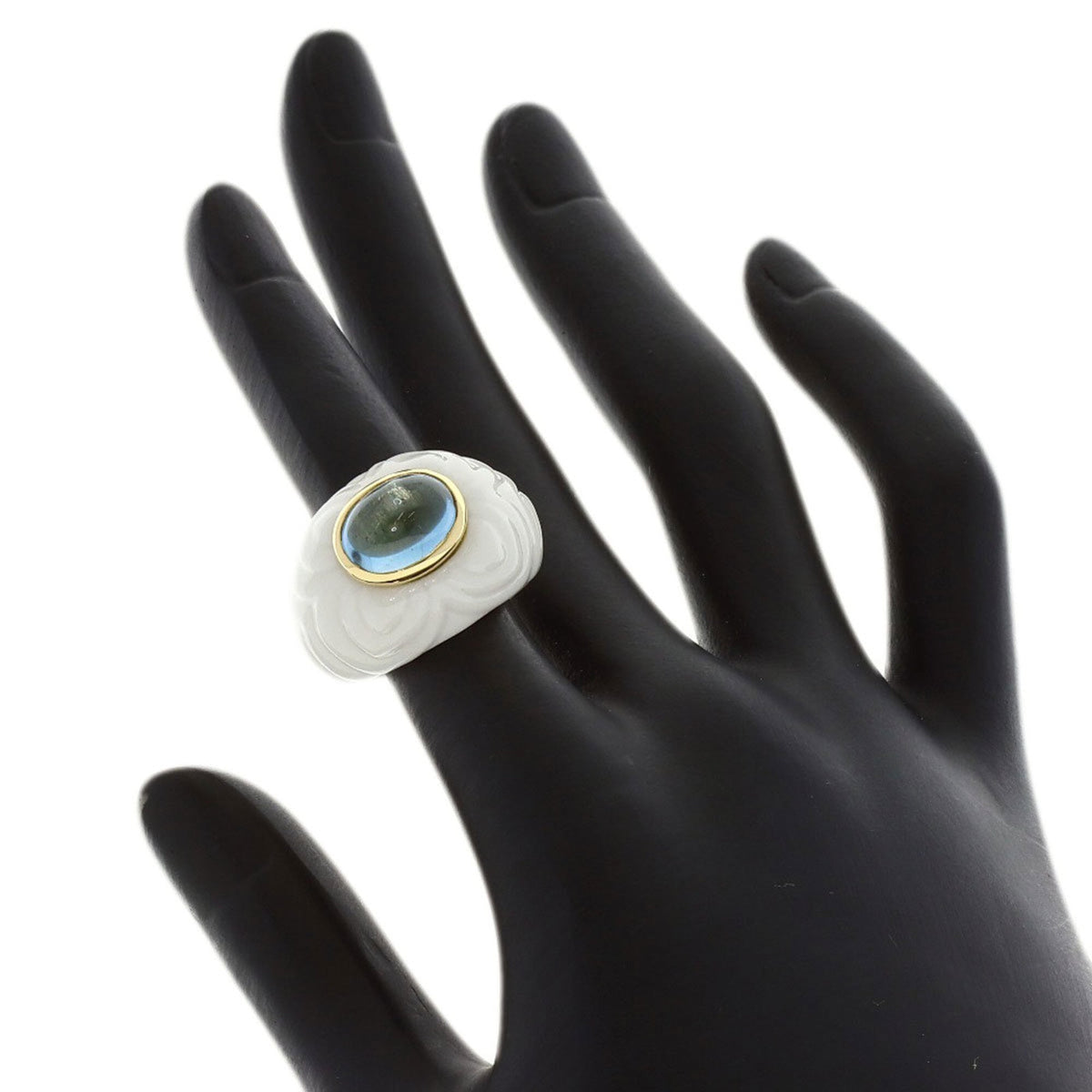 Chandra Ring 18K Yellow Gold and Topaz