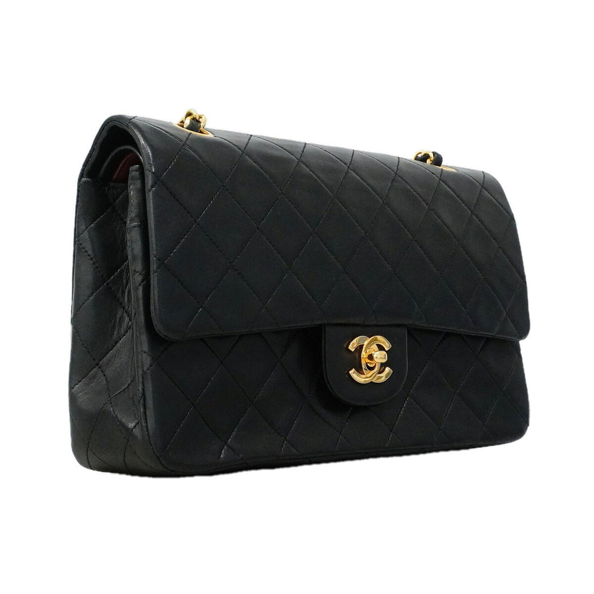 Vintage Classic Double Flap Bag Quilted Lambskin Medium