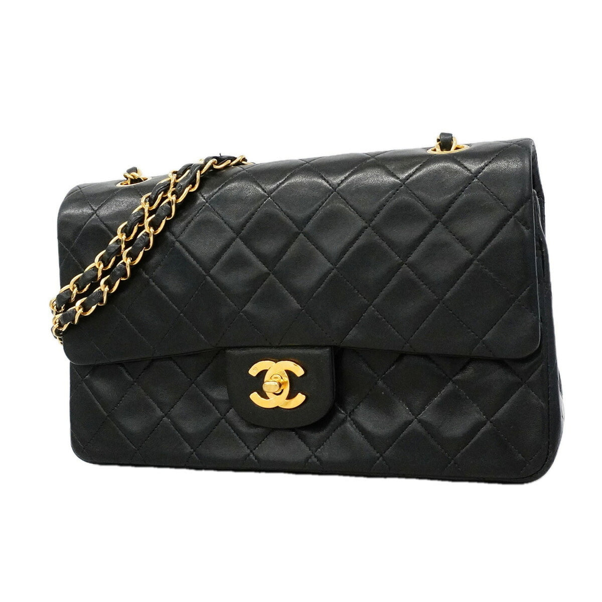 Vintage Classic Double Flap Bag Quilted Lambskin Medium