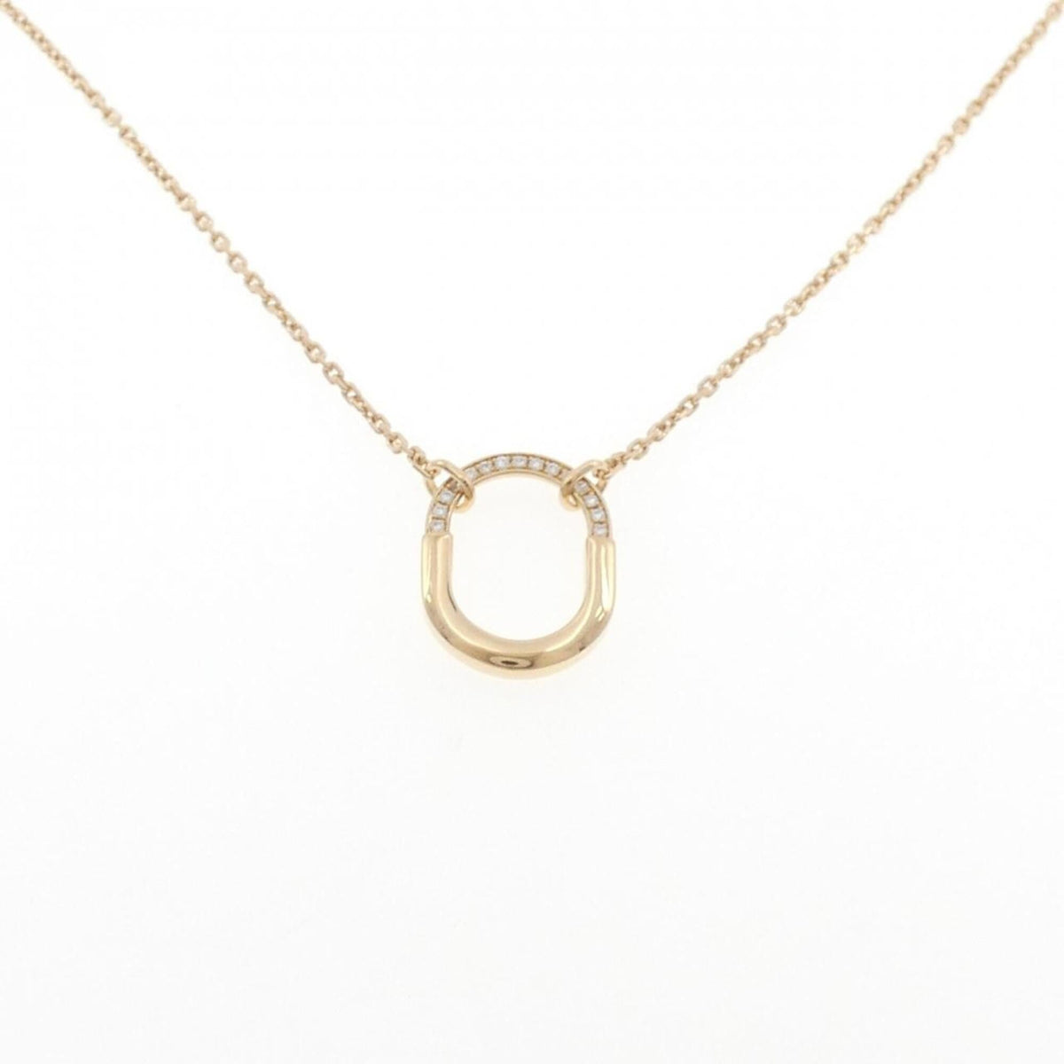 Tiffany & Co. Lock Pendant Necklace 18K Rose Gold