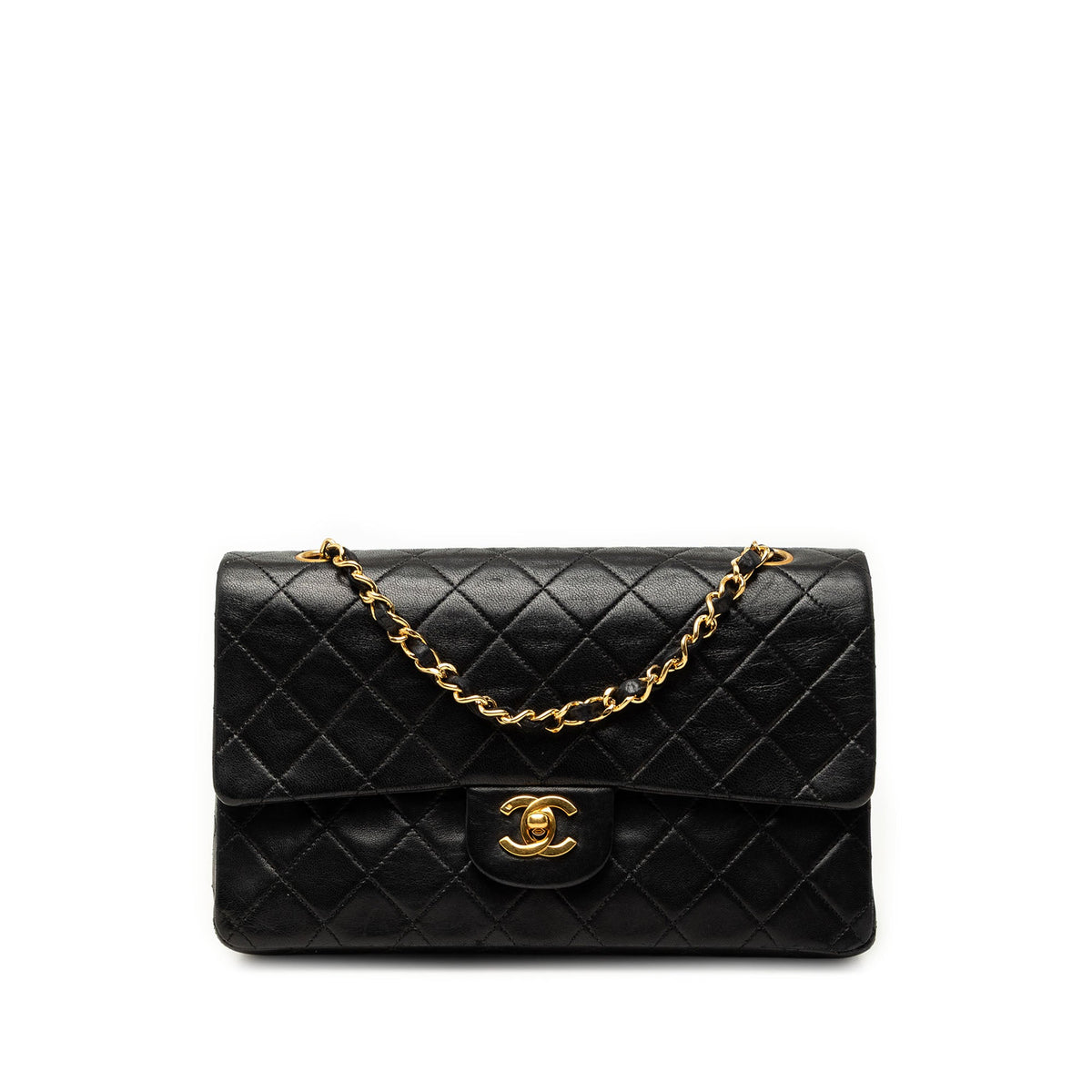 Vintage Classic Double Flap Bag Quilted Lambskin Medium