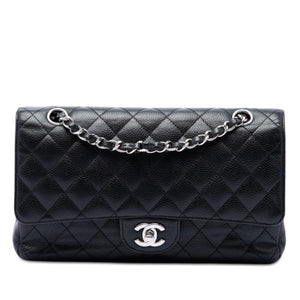 Chanel Classic Double Flap Bag Quilted Caviar Medium - view 1