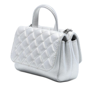 Chanel Coco Top Handle Bag Quilted Caviar Extra Mini - view 2