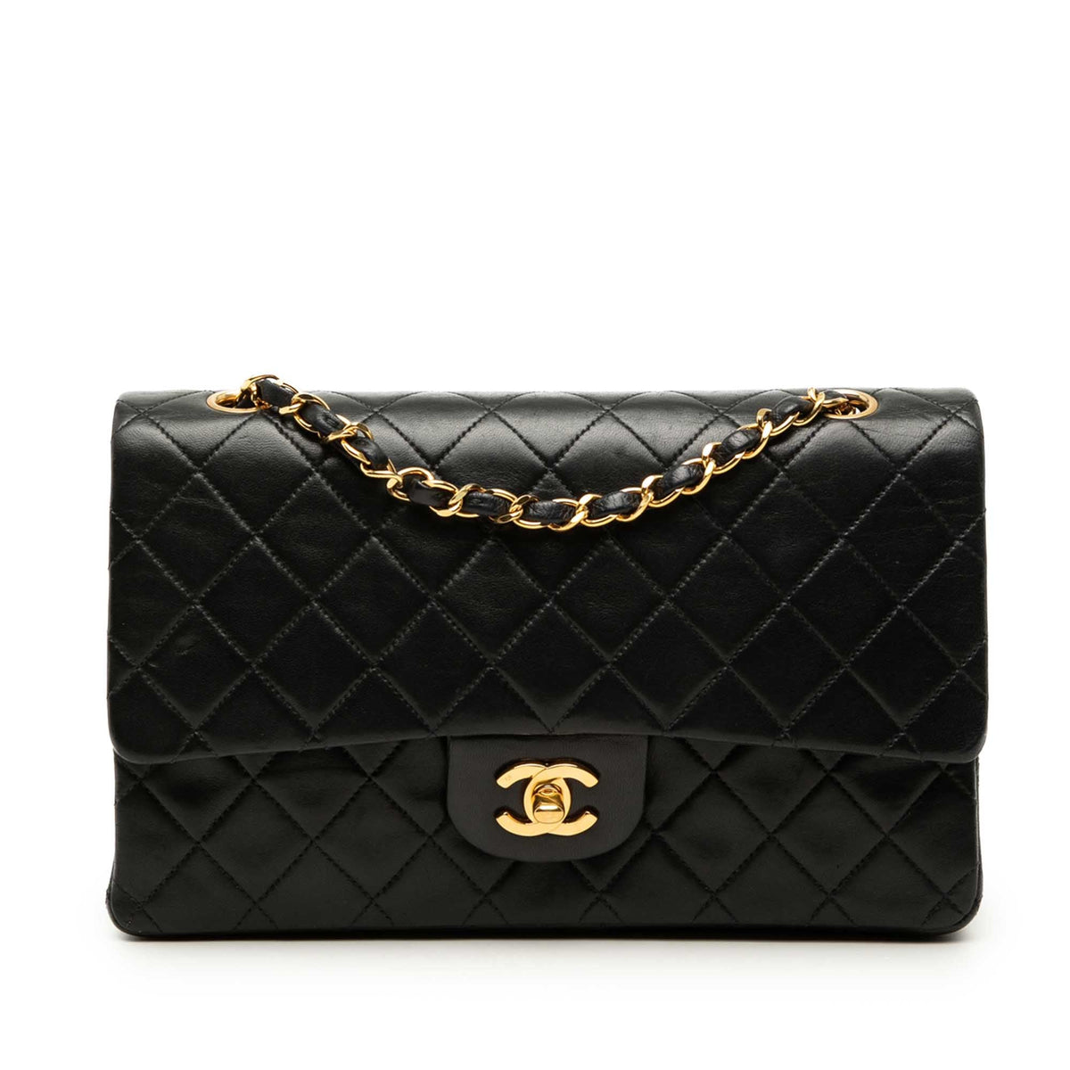 Vintage Classic Double Flap Bag Quilted Lambskin Medium