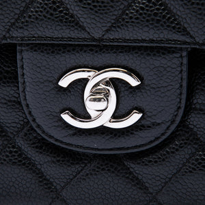 Chanel Classic Double Flap Bag Quilted Caviar Jumbo - view 5