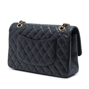Chanel Classic Double Flap Bag Quilted Caviar Medium - view 2