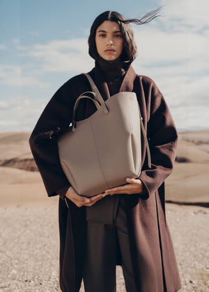 Polène Cyme Tote - Textured Taupe - view 2