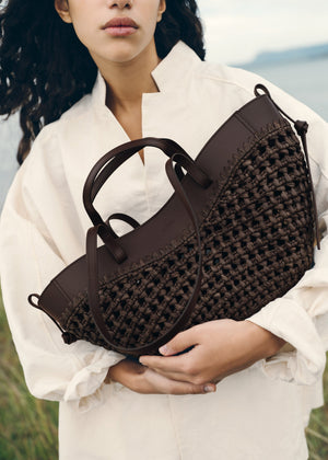 Polène Cyme Mini - Raffia Ebony - view 2