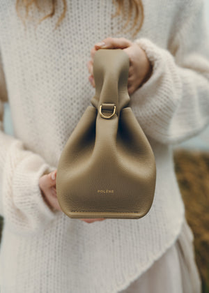Polène Numéro Neuf Mini - Textured Smoky Olive - view 4