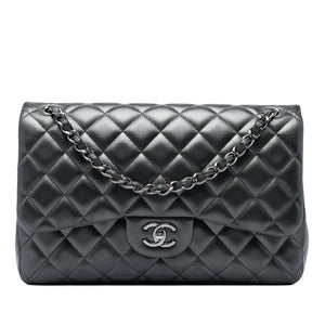 Chanel Classic Double Flap Bag Quilted Lambskin Jumbo - view 1