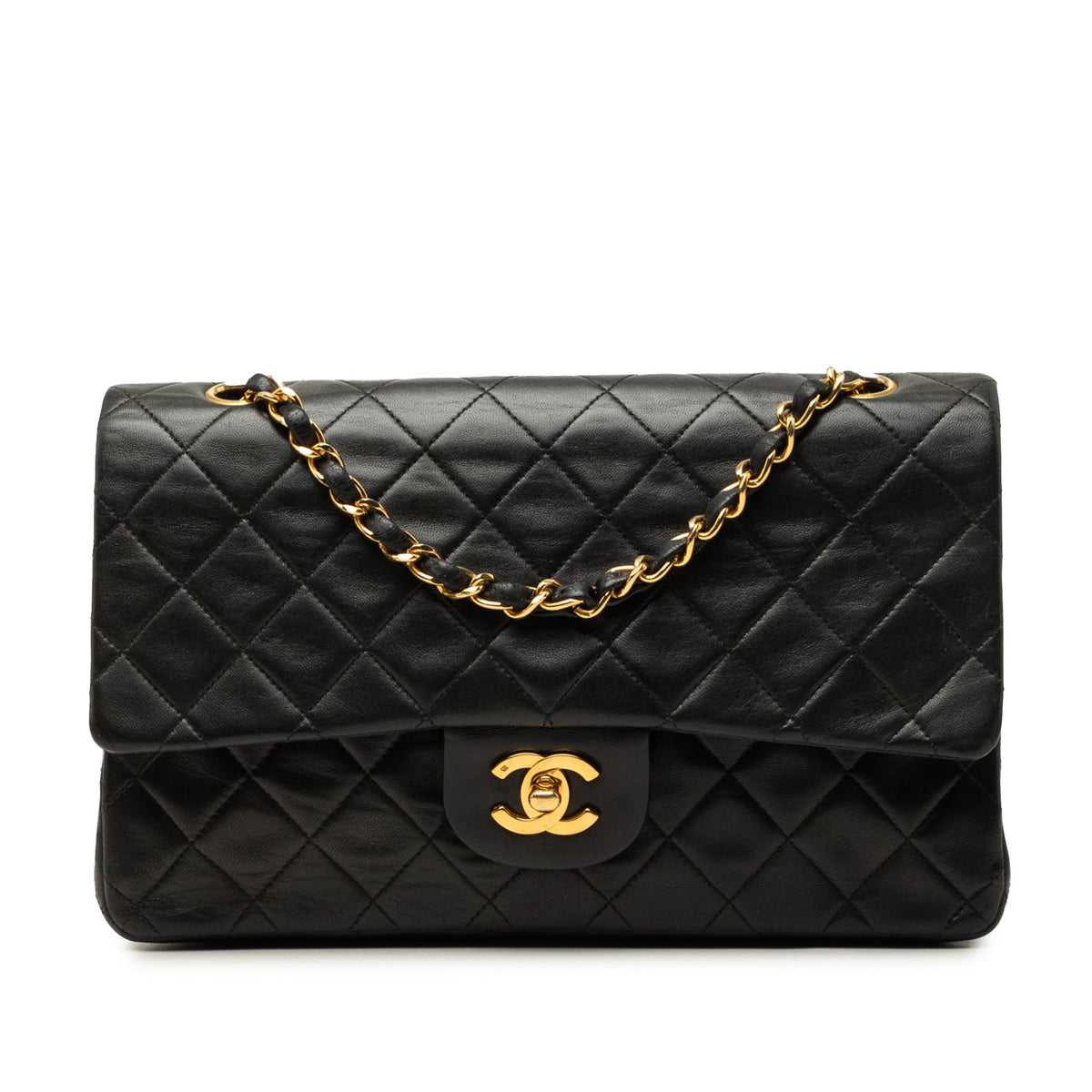 Vintage Classic Double Flap Bag Quilted Lambskin Medium