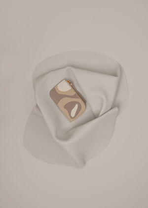 Polène Atla Card Holder - Trio Taupe - view 4