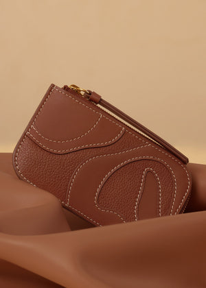 Polène Atla Card Holder - Duo Cognac - view 2