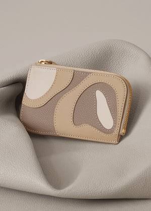 Polène Atla Card Holder - Trio Taupe - view 2