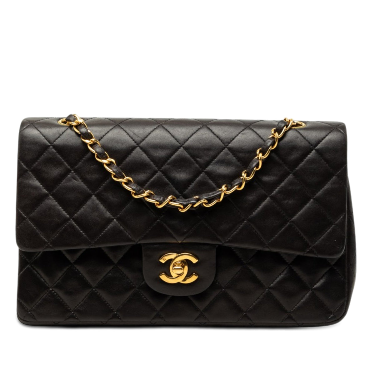 Vintage Classic Double Flap Bag Quilted Lambskin Medium