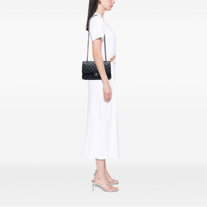 Chanel Classic Double Flap Bag Quilted Caviar Medium - view 5