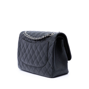 Chanel Classic Double Flap Bag Quilted Caviar Jumbo - view 2