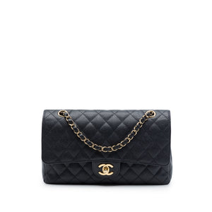 Chanel Classic Double Flap Bag Quilted Caviar Medium - view 1
