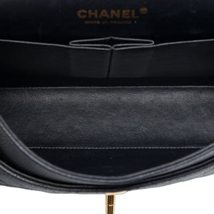 Chanel Classic Double Flap Bag Quilted Caviar Medium - view 4